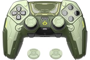 PlayVital for ps5 Edge Controller Silicone Cover Skin - Stellar Mecha Anti-Slip Grip Protector for ps5 Edge Controller with J