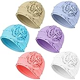 JenPen 6 Pcs Cotton Chemo Turban Headwear Beanie for Women Soft Cancer Head Scarf Hats Elastic Covers Cap for Hair Loss