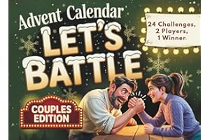 Advent Calendar: The Great Advent Challenge for Couples – Let’s Battle | 24 Days of Interactive Challenges & Brain Games | Fun Gift for Women and Men