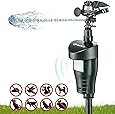 Ebung Water Jet Animal Repeller – Motion Detector Deterrent for Cats, Dogs, Mice, Cows – Protects Lawn, Patio & Garden – Easy Installation & Humane Operation – Gently Scares Away