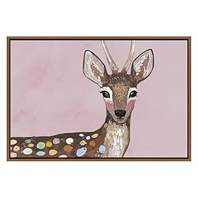 SIGNWIN Framed Canvas Wall Art Colorful Animals Abstract...