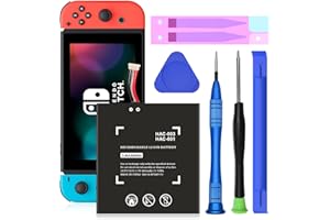 SHENMZ 4800mAh High Capacity Battery for Nintendo Switch HAC-001 - Internal Replacement for HAC-003 Model, Includes Repair To