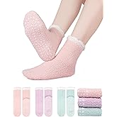 Furloroyal 3 Pairs Slipper Fuzzy Socks for Women, Grippy Socks, Christmas Gifts & Stocking Stuffers, Warm Winter Gift