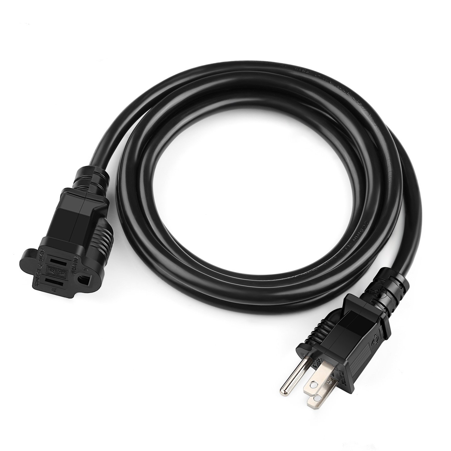 16AWG SJTW 3 Prong SIMBR Extension Cord Outdoor Indoor Black UL Listed