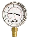 2" Oil Filled Vaccum Pressure Gauge -Stainless