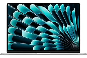 Apple 2023 MacBook Air Laptop with M2 chip: 15.3-inch Liquid Retina Display, 8GB Unified Memory, 256GB SSD Storage, 1080p FaceTime HD Camera, Touch ID. Works with iPhone/iPad; Silver
