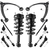 Detroit Axle - 12pc Front End Suspension Kit for 07-13 Chevy Silverado 1500 | GMC Sierra Yukon XL Suburban 1500 Tahoe Avalanche Escalade ESV EXT Upper Control Arms Lower Ball Joints Struts Sway Bar Links