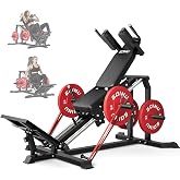 GOIMU L5 Leg Press Hack Squat Machine, 30-Degree Leg Press Machine for Home Gym, Compact Hack Squat Machine with Removable Shoulder Pad, Lower Body Workout Equipment