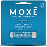 MOXE Breathe Himalayan Salt Nasal Inhaler Stick, Help Clear Congestion 1PK | Eucalyptus, Peppermint and Tea Tree Essential Oil Blend with Himalayan Salt for Refreshing Aromatherapy and Breathing Support