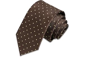 Rzmtaol Polka Dot Ties for Men, Skinny Mens Ties Tuxedo Suit Classic Men's Neckties for Business Office Banquet Party