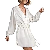 Lunya Washable Silk Robes for Women – Lightweight Short Robes with Pockets, Removable Belt & Interior Tie – Multiple Colors