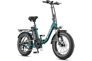 ENGWE 1125W/750W Electric Bike for Adults, L20 2.0 20''×3.0" Fat Tire Electric Bicycle 52V/36V 13Ah Removable Battery Max Range 68/62Miles & 28/20MPH for Urban Commuters, Dual Suspension