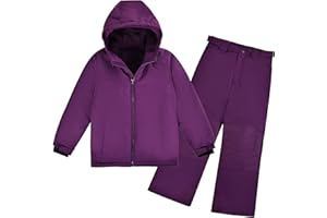 ODYSSEY-REFUGE LUNA Girls Snowsuit Hooded Water-repellent Ski Suit Windproof Winter Suit