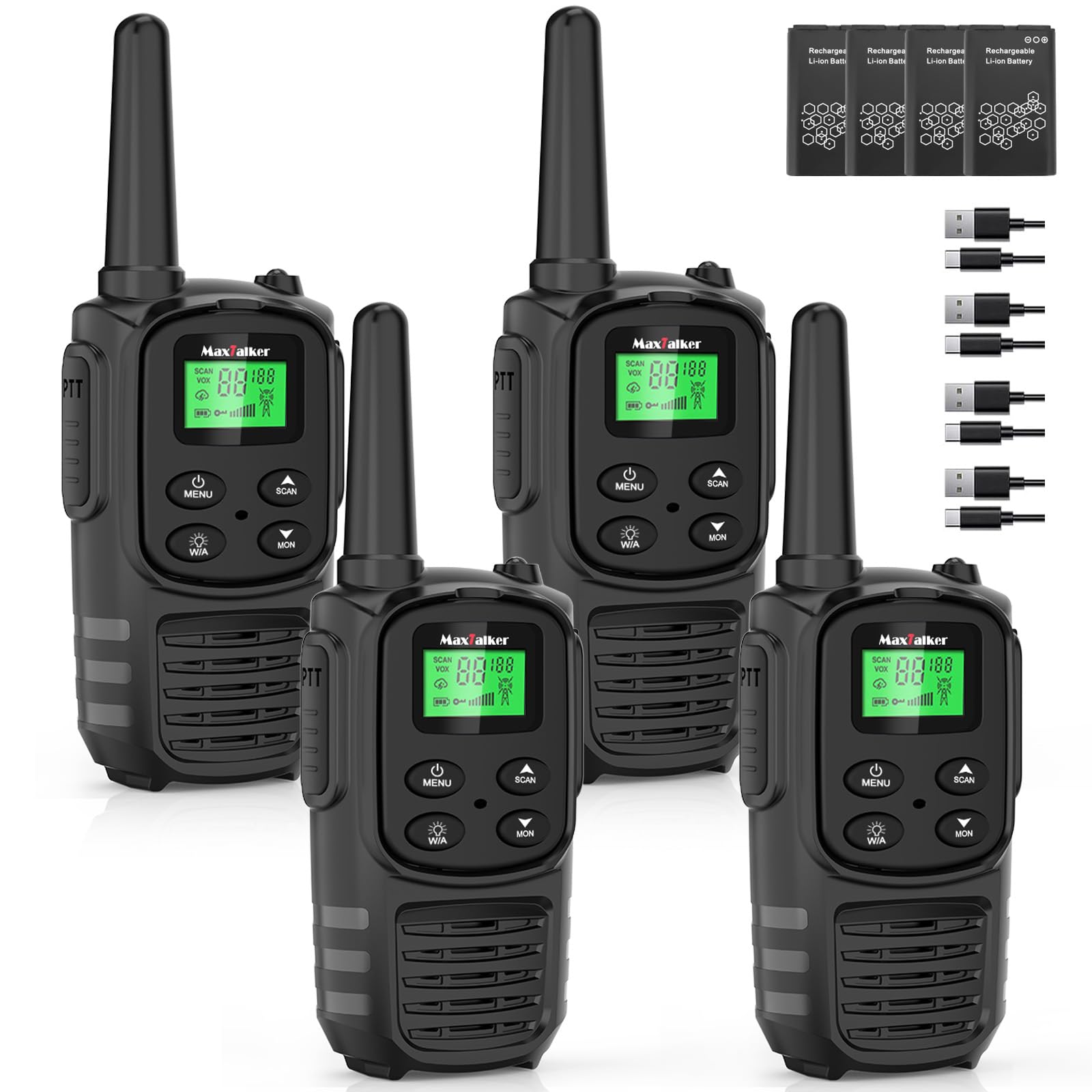 MaxTalker Walkie Talkies Long Range for
