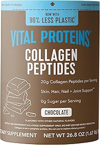 Vital Proteins Collagen Peptides Powder Supplement, Hydrolyzed Collagen for Skin, Hair, Nails & Joints, Chocolate, 28 Serving