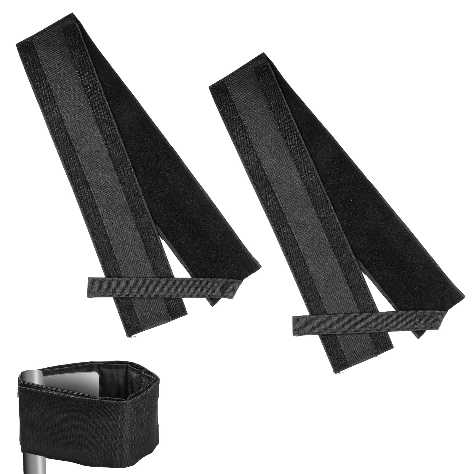 2pcs Drywall Stilts Straps, Adjustable Stilt Straps Leg Bands Comfortable Wide Drywall Stilts Foot Straps Drywall Stilts Parts for All Brands of Drywall Stilts Accessories (Black)