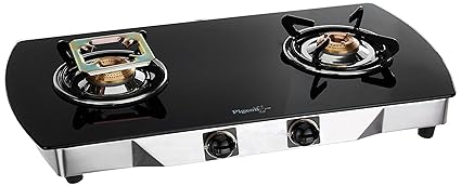 Pigeon by Stovekraft Blackline Oval SS Gas Stove, 2 Burner