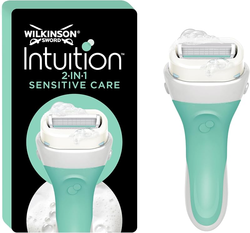 Wilkinson Sword Intuition Sensitive Care Razor for Women Turquoise 4 blades