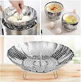 Vicloon Stainless Steel Collapsible Veggie Steamer Basket 16-28cm view 3