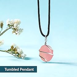 SUBYATH Rose Quartz Jewelry - Stone Pendant