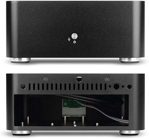 Andifany L80S Cajas de Computadora Chasis de Aluminio Mainframe de Escritorio con Puerto USB 3.0 Hueco para Chasis de Juego DIY Pc Itx Case Negro