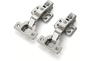 Ravinte 60 Pack 30 Pairs European Kitchen Cabinet Hinges Soft Close Full Overlay Door Heavy-Duty Frameless Adjustable Concealed Cabinet Cup Hinges