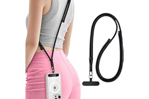 Cell phone lanyard with Adjustable Crossbody Strap, Anti-Theft Neck Strap & Tether Tab for Cellphones Unisex Design