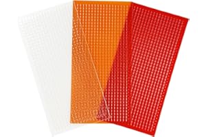 Auto Lens Repair Kit, 3Pcs Headlight Restoration Lens Repair Film with Grid Pattern, Car Taillight Repair Tools 95mm x 196mm 