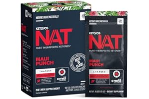 PRÜVIT Keto//OS NAT® Maui Punch Keto Supplements – Charged - Exogenous Ketones - BHB Salts Ketogenic Supplement for Workout Energy Boost for Men and Women (20 Count)
