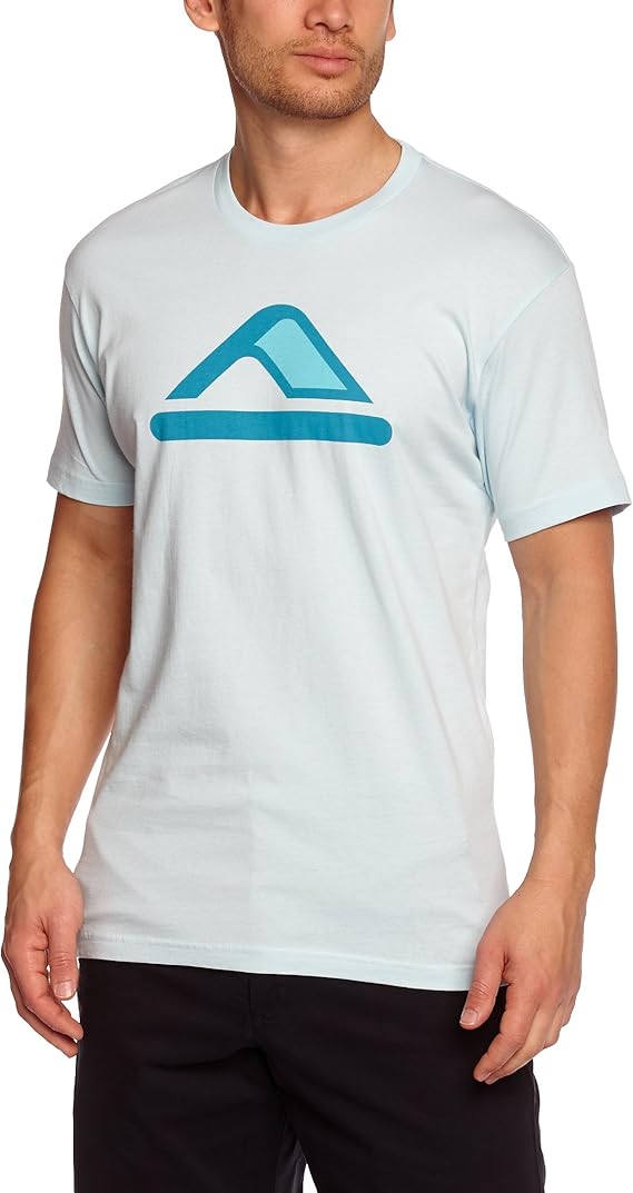 Amazon Com Reef Classical Icon Slim Fit T Shirt Light Blue Small Clothing