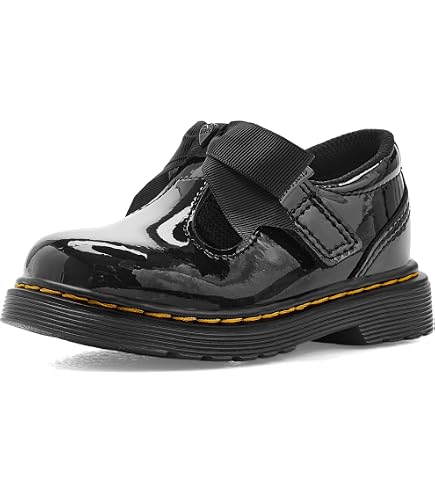 Amazon.com | Dr. Martens Unisex Kids Polley II T Black 8 Medium
