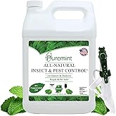 Puremint Insect & Pest Control, Powerful & Natural 5% Peppermint Oil Spray for Ants, Spiders, Bed Bugs, Dust Mites, Roaches and More - Indoor and Outdoor Use, 128 fl oz Gallon