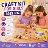 Purple Ladybug Eraser Lab DIY Clay Kit Food Themed Kids 4+ STEAM view 2
