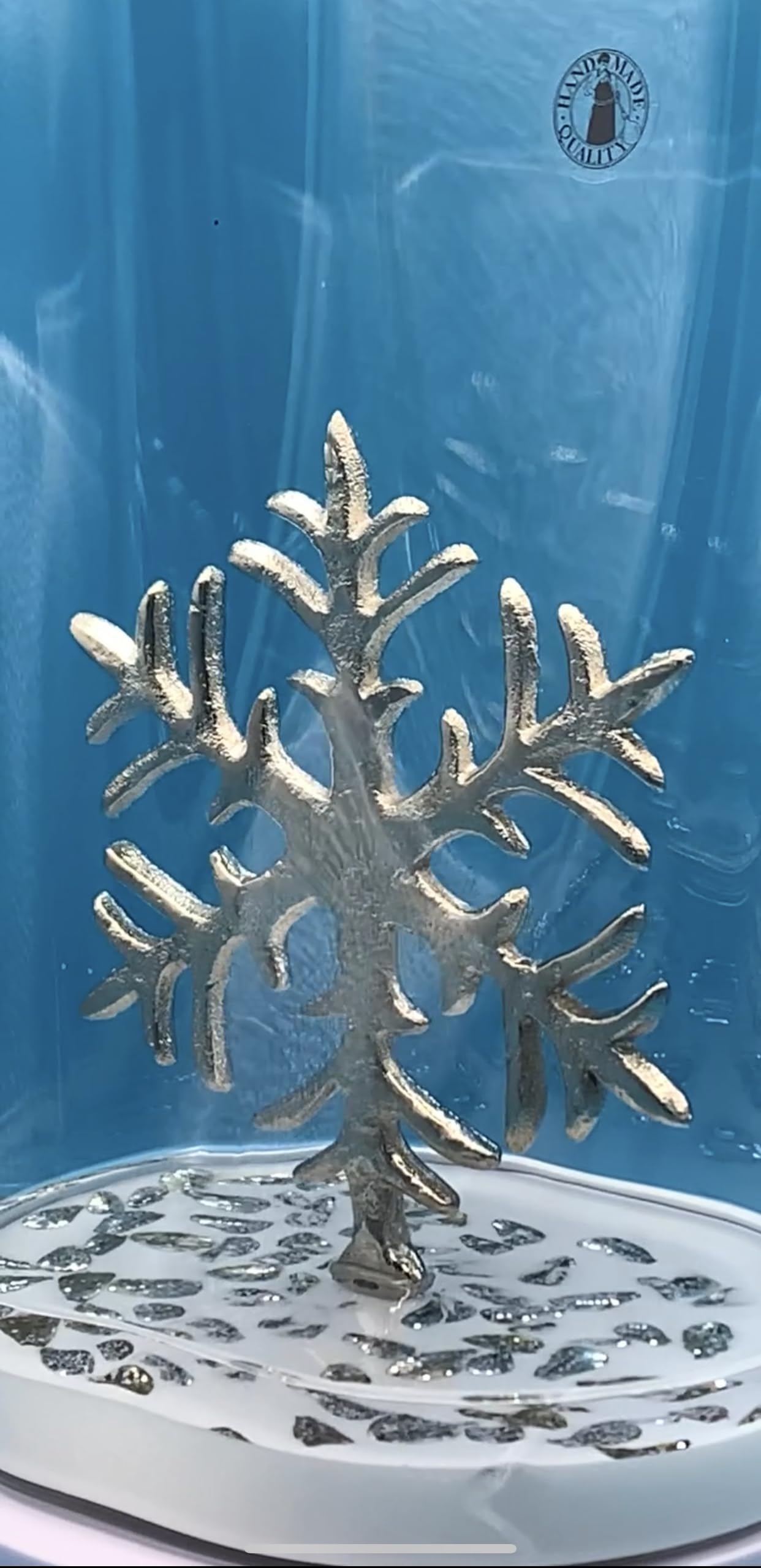 Floating Snowflake Christmas Decoration (Snowflake, Silver)