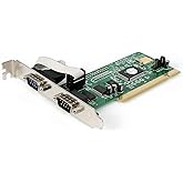 StarTech.com 2 Port PCI RS232 Serial Adapter Card with 16550 UART - Serial Adapter - PCI - RS-232 x 2 - PCI2S550