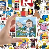 Lanseede Roblox 50pcs Stickers Waterproof Blox Decals for Laptop Car Bottle view 4