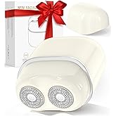 Facial Hair Removal for Women Face: Portable Painless Face Shaver with 2 Dual Blades - Rechargeable Hair Remover Device for Peach Fuzz Upper Lip Chin - Ideal for Travel/Makeup Prep