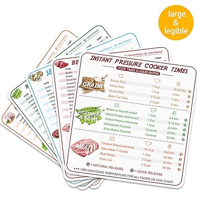 5-Pcs Pressure Cooker Cheat Sheet Magnets for Quick Nigeria Ubuy