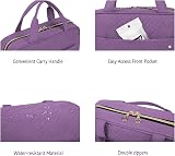 BAGSMART Large Hanging Toiletry Bag Purple Cosmetic Organizer 28x19x8cm view 8