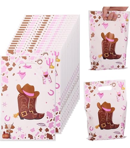 Mikzhskr 30PCS Cowboy Party Favor Bags With Handles...