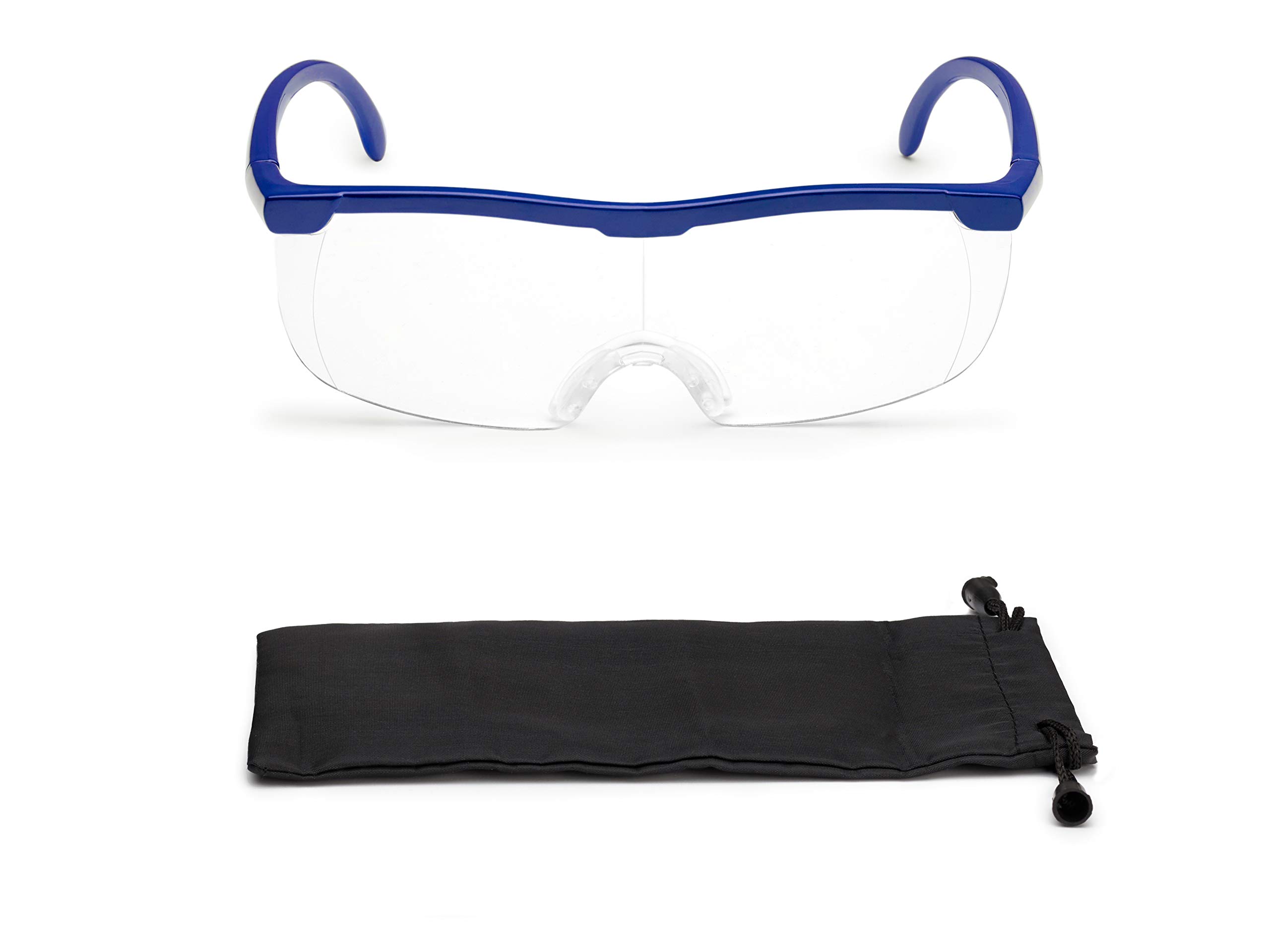 FALINGO Magnification Eyeglasses Magnifying Glasses Optical Magnification To 200% (Blue)