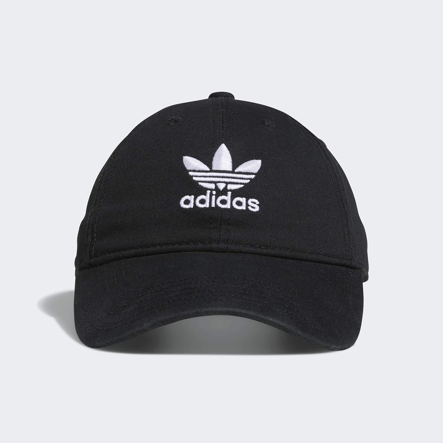 adidas Originals Women's Relaxed Adjustable Strapback Cap, Black/White, One Size: Sports & Outdoors