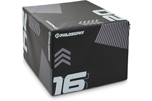 Philosophy Gym 3 in 1 Soft Foam Plyometric Box Jumping Plyo Box for Training and Conditioning