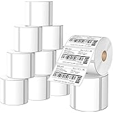 12 Rolls 3" X 2" Barcode Labels, 700/Roll - Direct Thermal Labels Compatible with Zebra & Rollo Printers