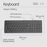 HP 150 Wired Mouse and Keyboard Combo 1600 DPI USB-A Eronomic Quiet view 9