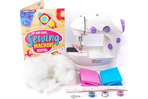Made By Me My Very Own Sewing Machine, Battery Operated, Includes Spools of Thread, Needle Threader, Fabric Sheets & More, Se