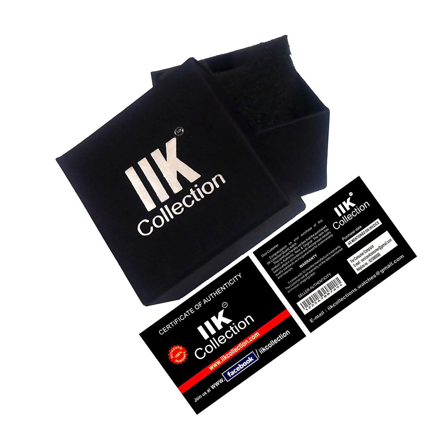 iik collection silver dial analogue men's and boys watch by kt fashions (iik-810m)