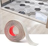 Art3d Self Adhesive Vinyl Floor Transition Strip 4 ft White-Washed 1.57 in