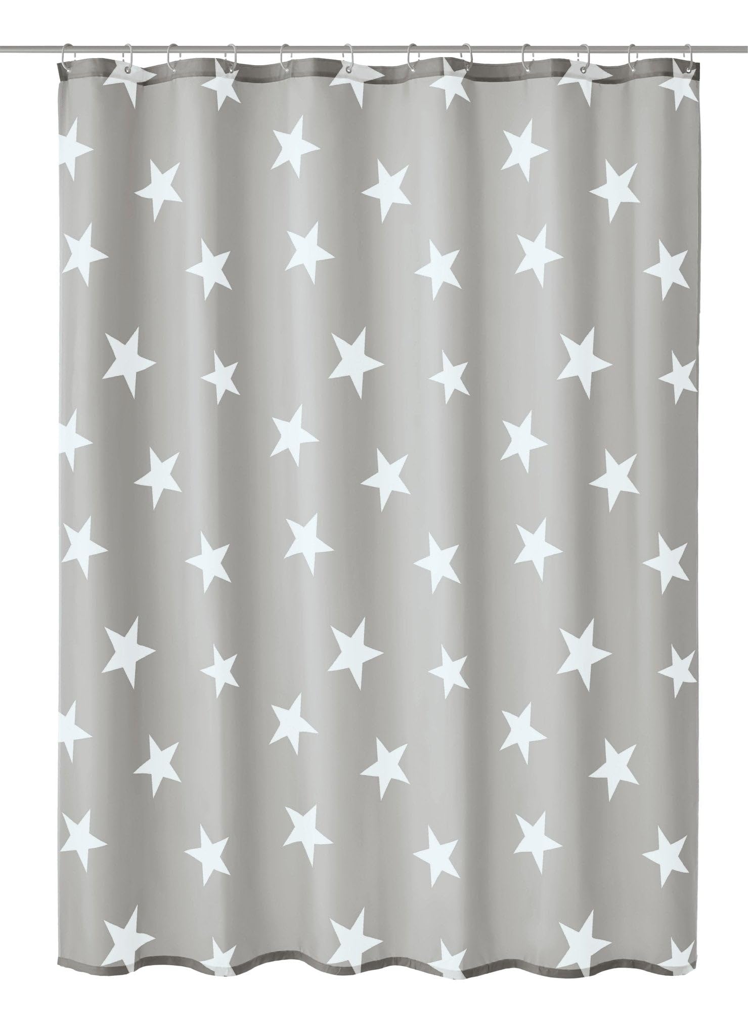 Kleine Wolke Shower Curtain, 100 Percent Polyester, Grey, 180 x 200 cm