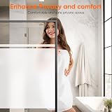Funfox Privacy Window Film Frosting Matte White 44.5x200cm Static Cling view 5